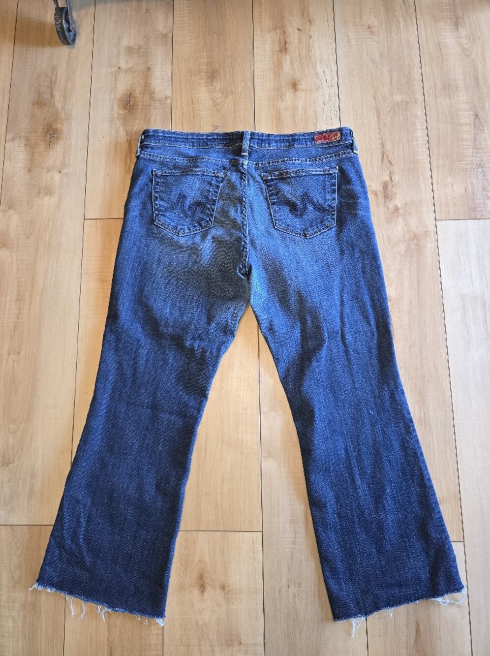 AG Adriano Goldschmied The Jessie Curvy Bootcut Crop Ankle Jeans Sz 32